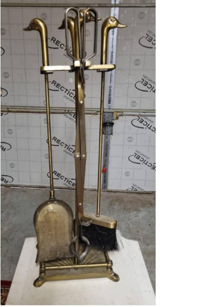 Set de 4 outils pour feu à bois, Enlèvement, Utilisé