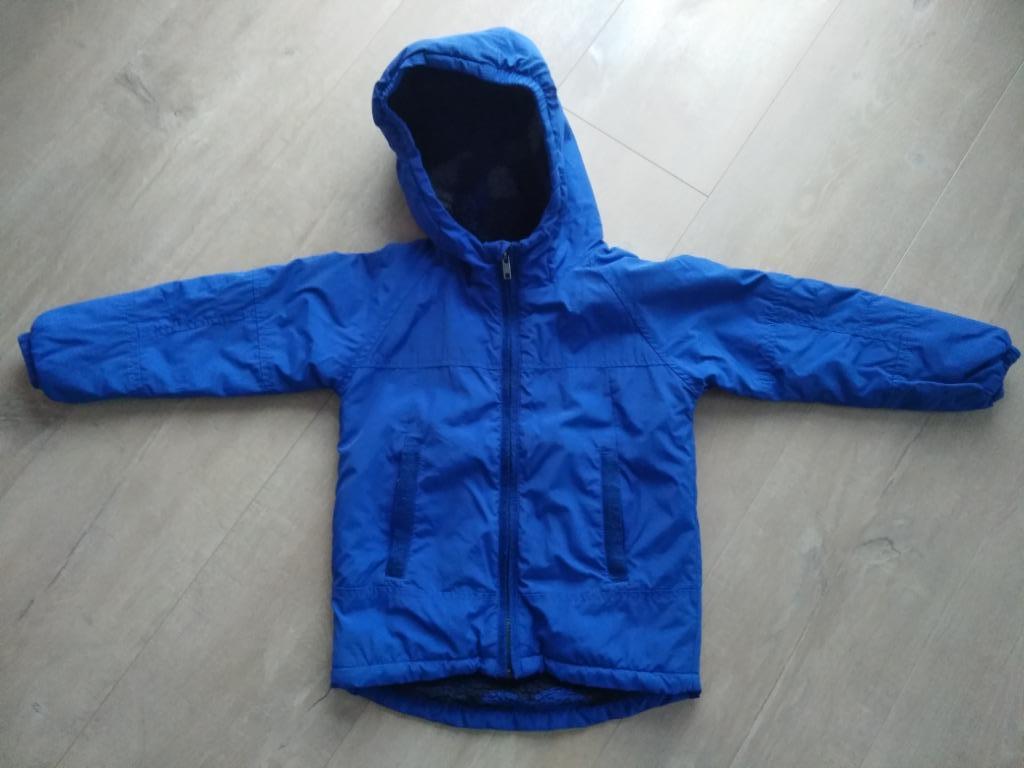 blauwe winterjas JBC maat 104, Kinderen en Baby's, Kinderkleding | Maat 104, Ophalen, Gebruikt, JBC, Jongen