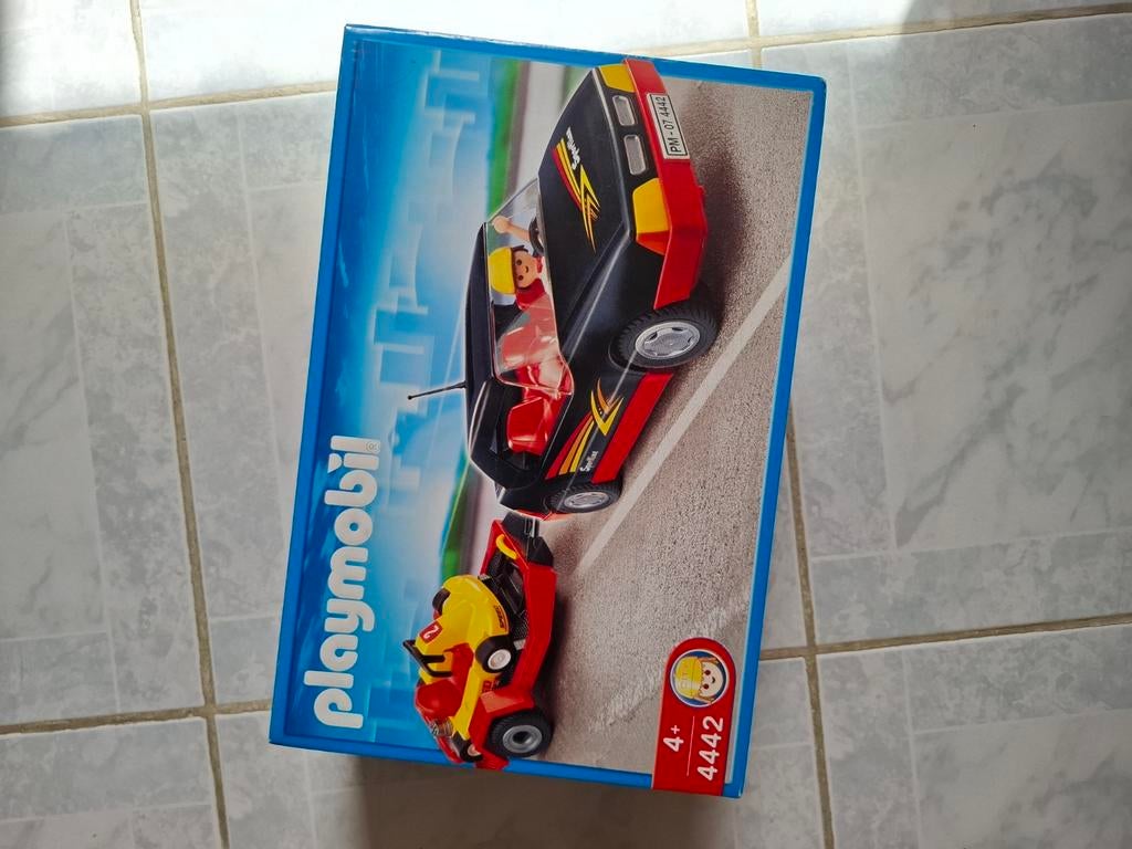 Playmobil auto en racewagen, 4442, Ophalen of Verzenden, Nieuw