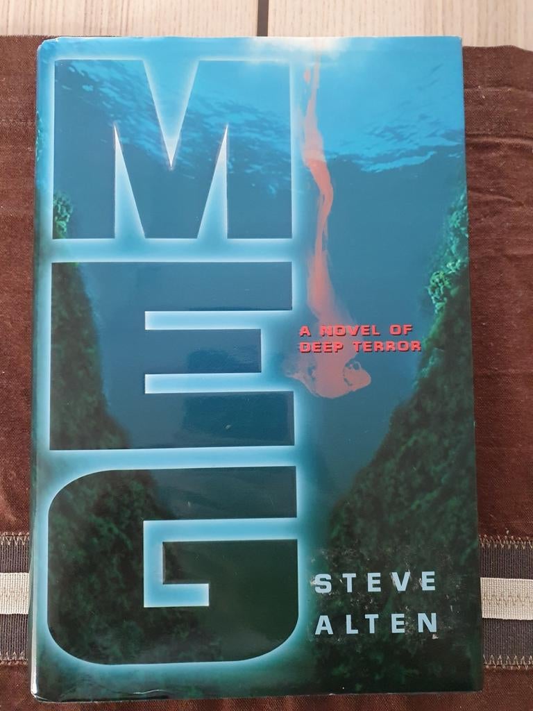 MEG, Steve Alten, first edition hardcover, signed, Steve Alten, Overige typen, Ophalen of Verzenden, Zo goed als nieuw