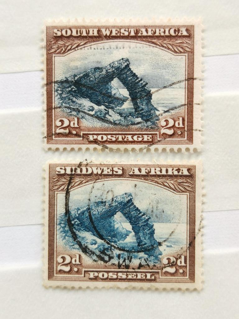 Suidwes / South Afrika 1931 - formation rocheuse, géologie, Enlèvement ou Envoi, Affranchi