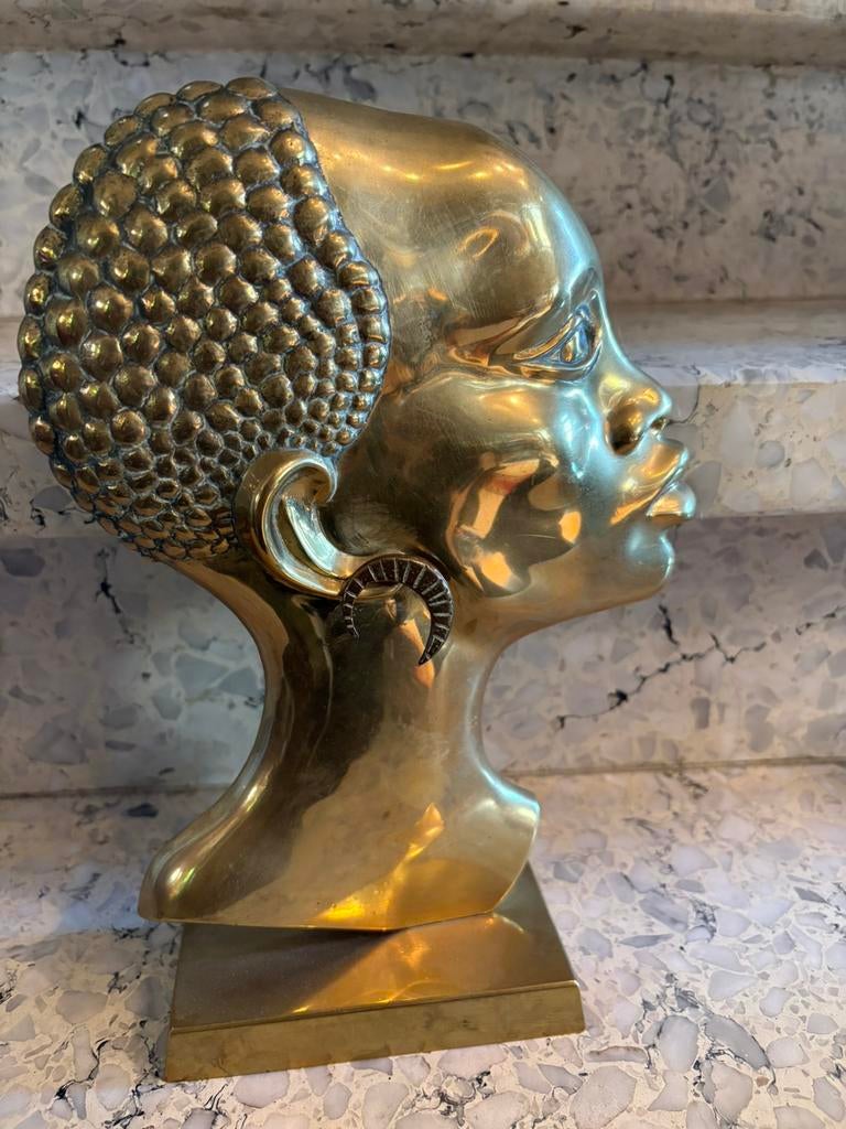Art deco massief brons sculptuur, Ophalen of Verzenden, Brons