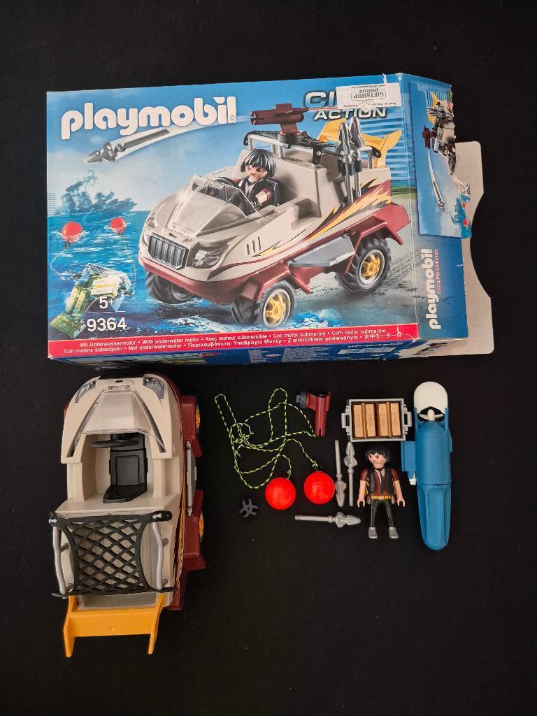 Playmobil 9364 - Amfibievoertuig, Ophalen, Zo goed als nieuw, Complete set