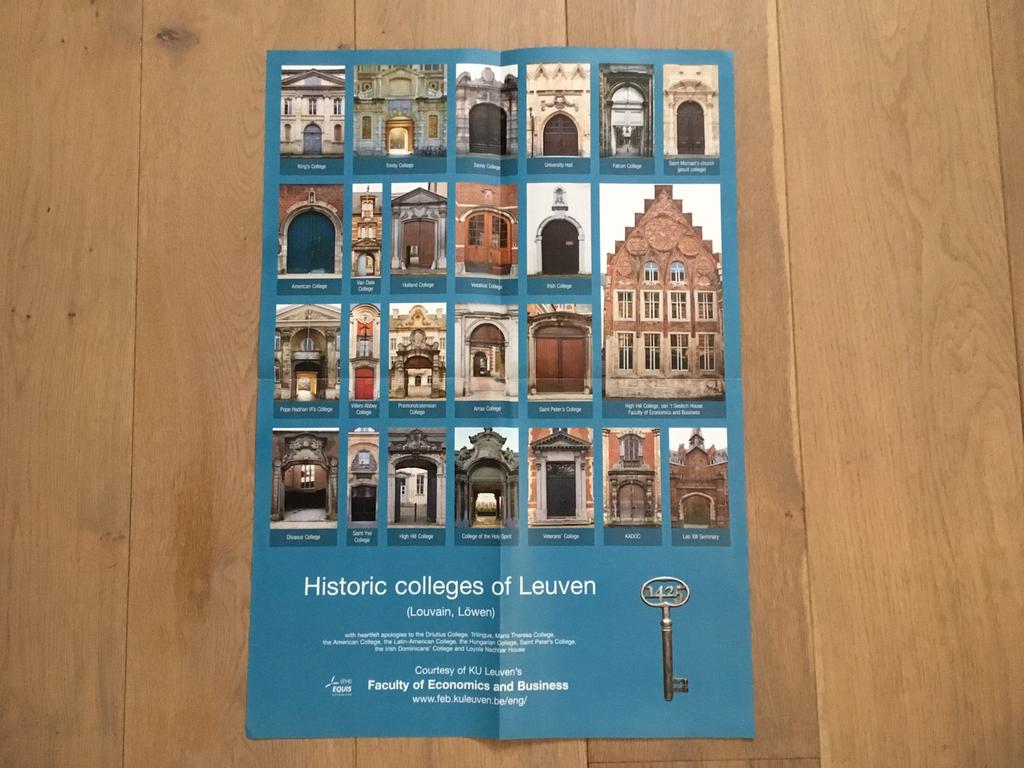 Poster Historische colleges KU Leuven, Ophalen of Verzenden, Zo goed als nieuw