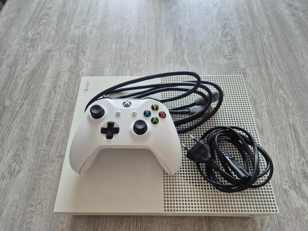 XBOX ONE S 500GB + 8 GAMES + HEADSET, Xbox One S, Ophalen of Verzenden, Met 1 controller, 500 GB