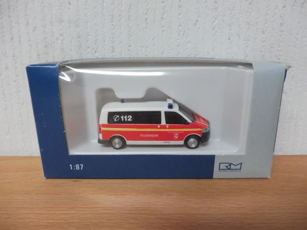1:87 Rietze 53607 VW Volkswagen T5 GP LR Bus brandweer, Enlèvement ou Envoi, Comme neuf, Autres types, Rietze