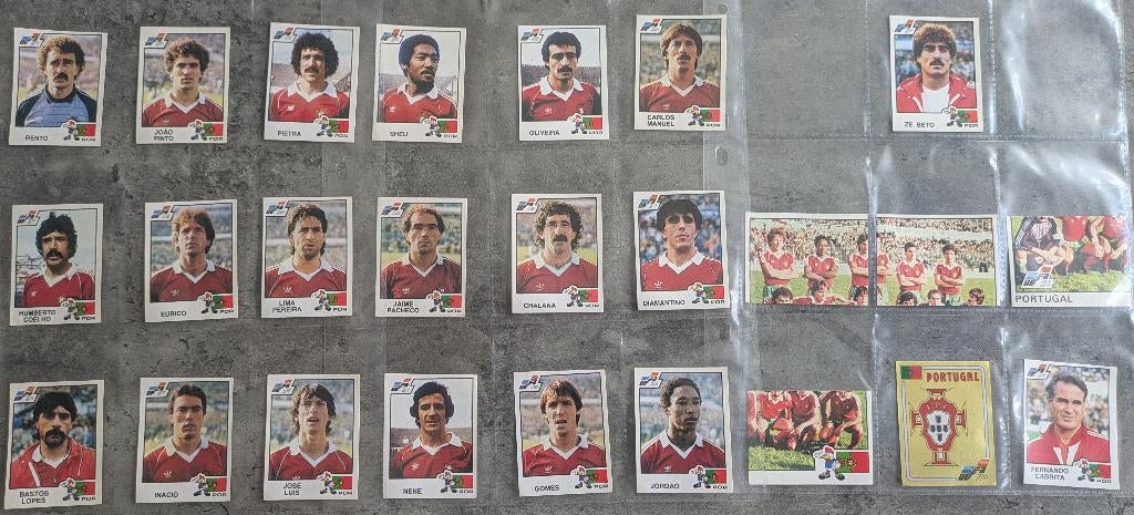 PANINI VOETBAL STICKERS EURO 84 PORTUGAL 25x zeldzaam, Verzenden, Nieuw