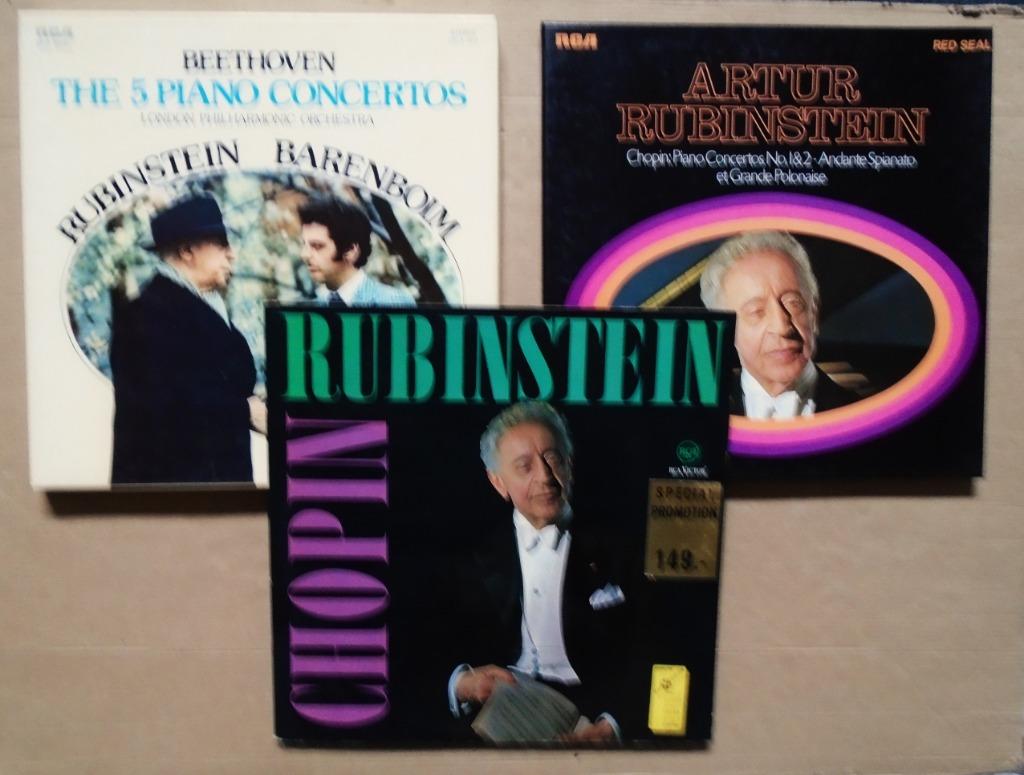 Acht LP's met de piano-virtuoos Artur Rubinstein - 1970/76, Muziek en Instrumenten, Ophalen of Verzenden, Gebruikt, Piano