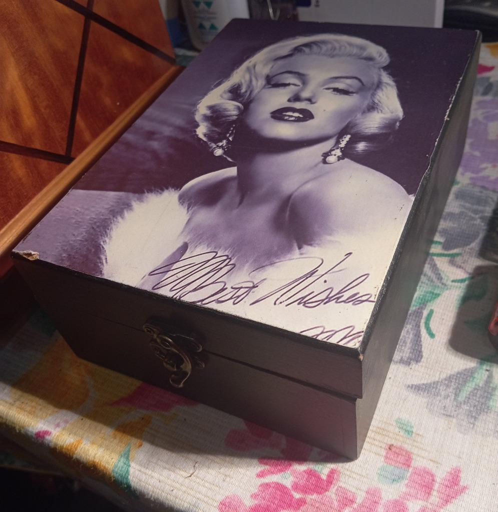 houten opbergbox  Marilyn Monroe, Ophalen of Verzenden