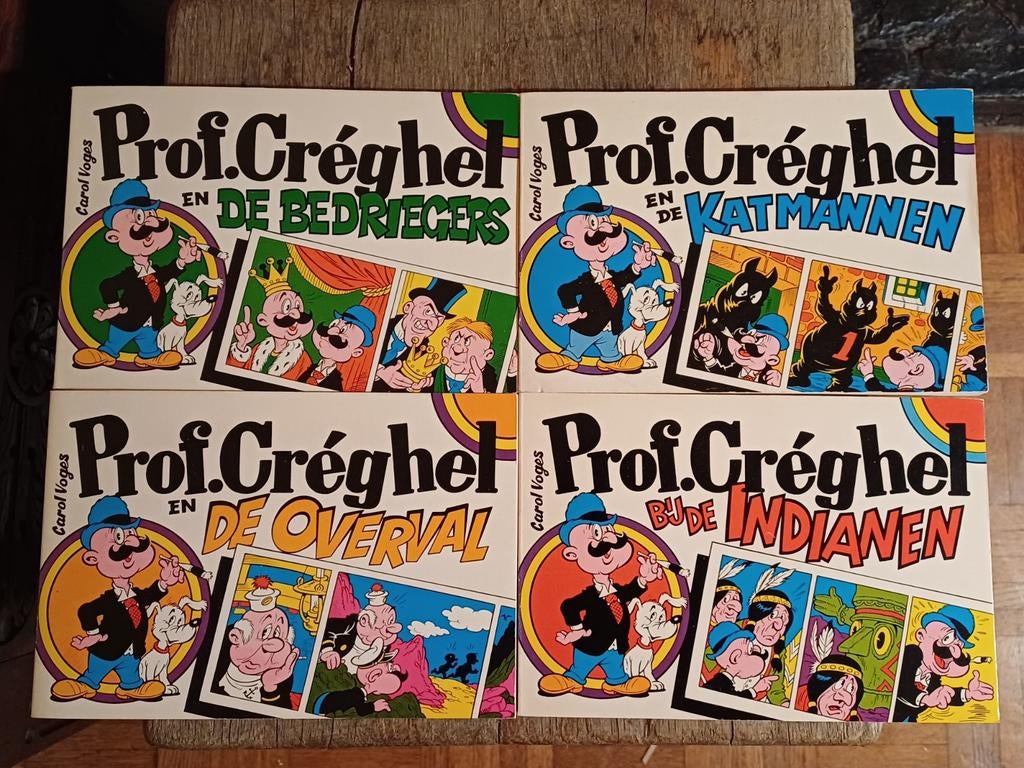Complete oblong stripreeks Professor Créghel - Carol Voges, Boeken, Complete serie of reeks, Ophalen of Verzenden, Zo goed als nieuw
