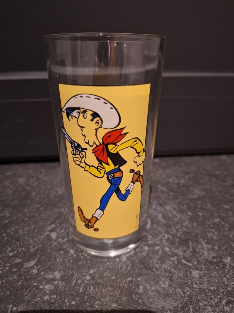 Lucky Luke glas, Ophalen of Verzenden, Nieuw