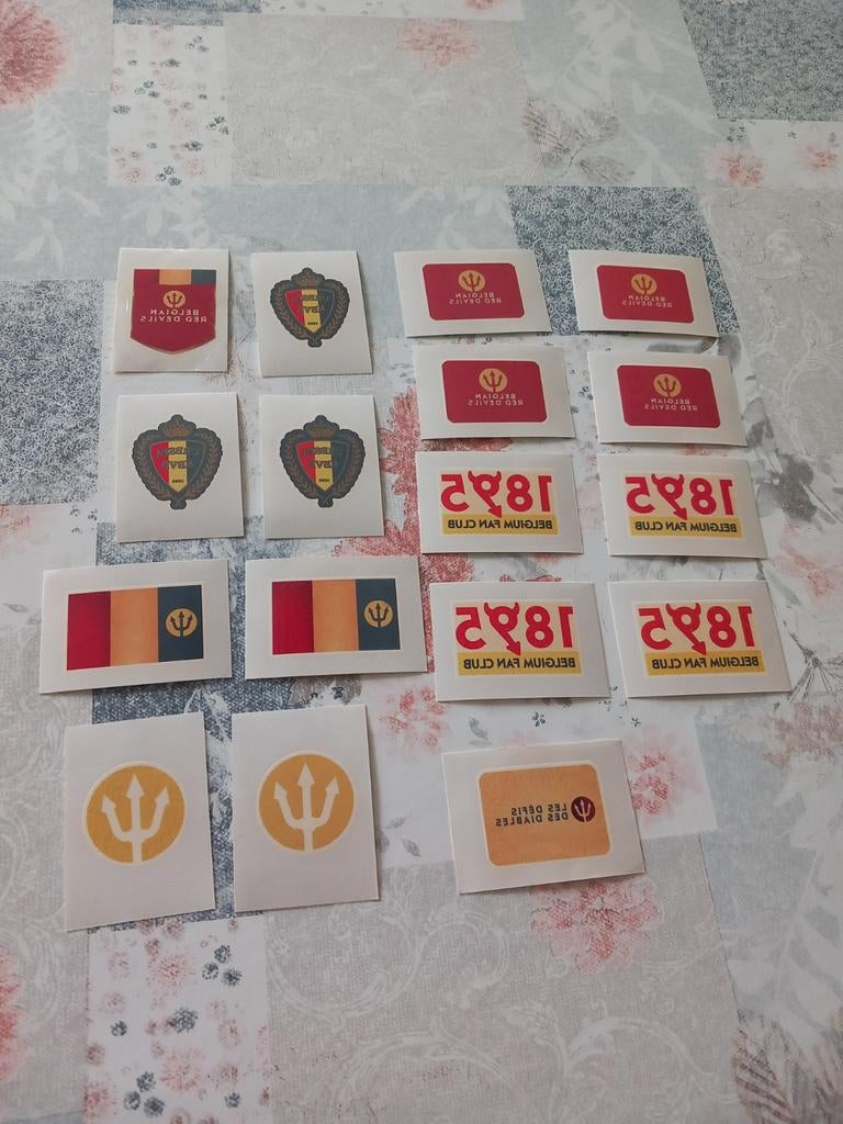 Tattoo's voetbal België rode duivels panini, nieuw, Verzamelen, Ophalen of Verzenden, Nieuw, Poster, Plaatje of Sticker