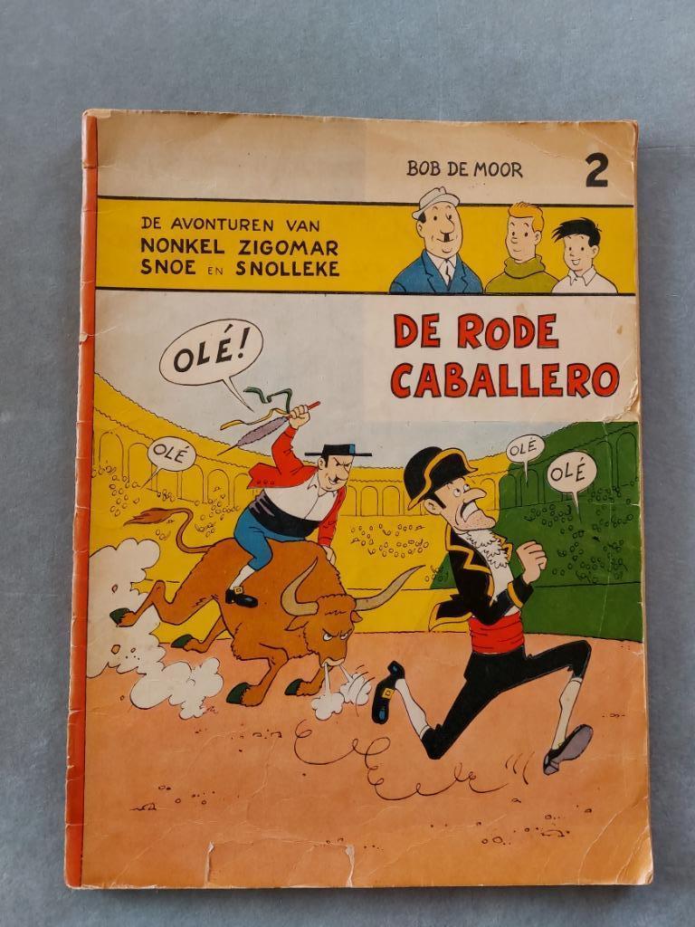 Bob De Moor De Rode Caballero, 2 nonkel Zigomar 1956, Gelezen, Eén stripboek, Bob De Moor, Ophalen of Verzenden