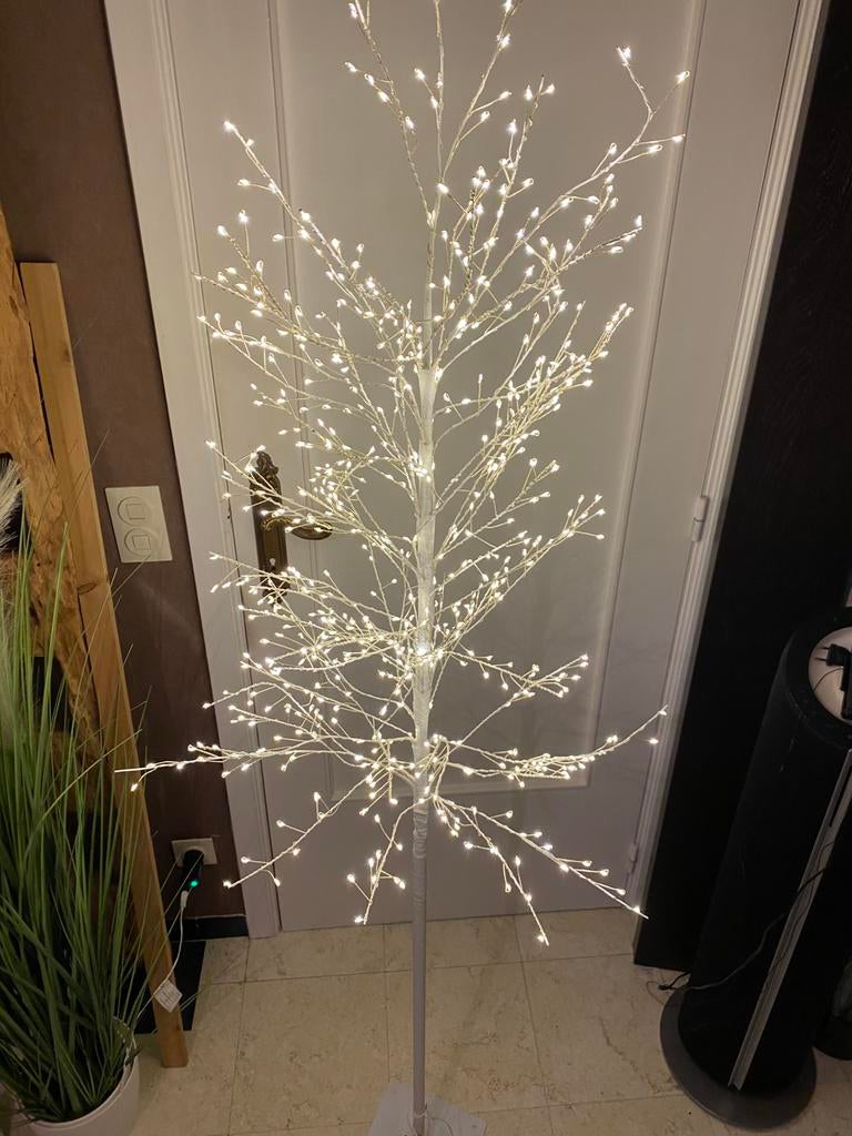 Luxe Kunstboom licht vloerlamp full led wit verlichting, Verzenden, Zo goed als nieuw, Binnen