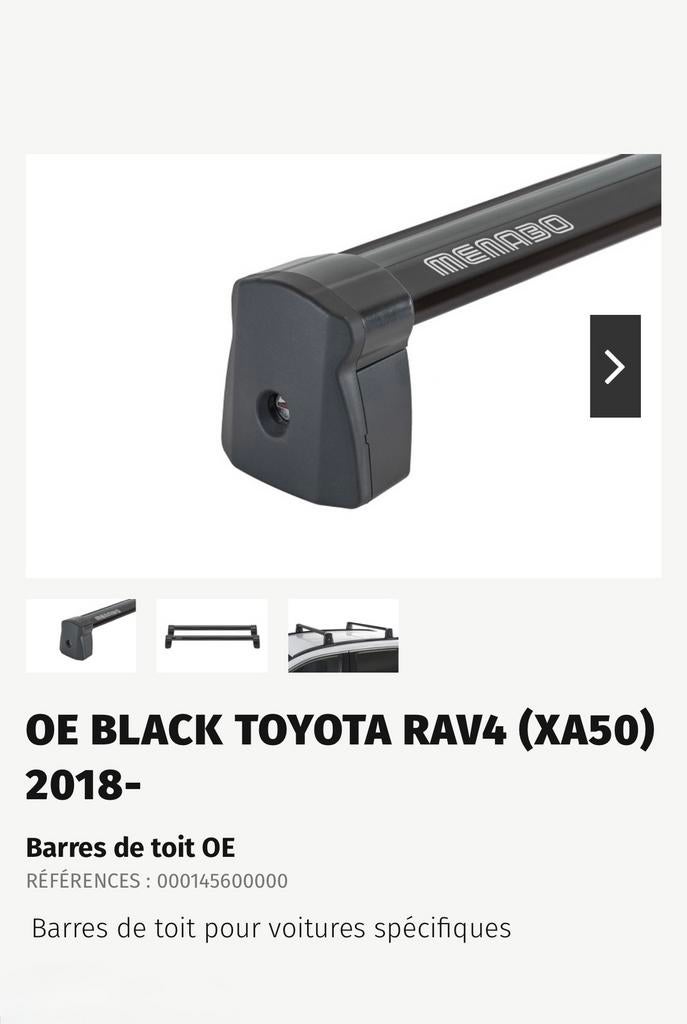 Barres de toit pour Toyota RAV4 XA50 2018-2025 Alu Gris, Enlèvement, Utilisé