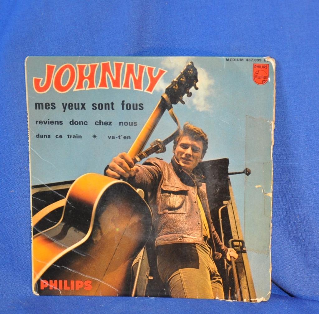 vinyl 45 tours vintage johnny hallyday  (x20157), Enlèvement ou Envoi, Utilisé, Pop rock