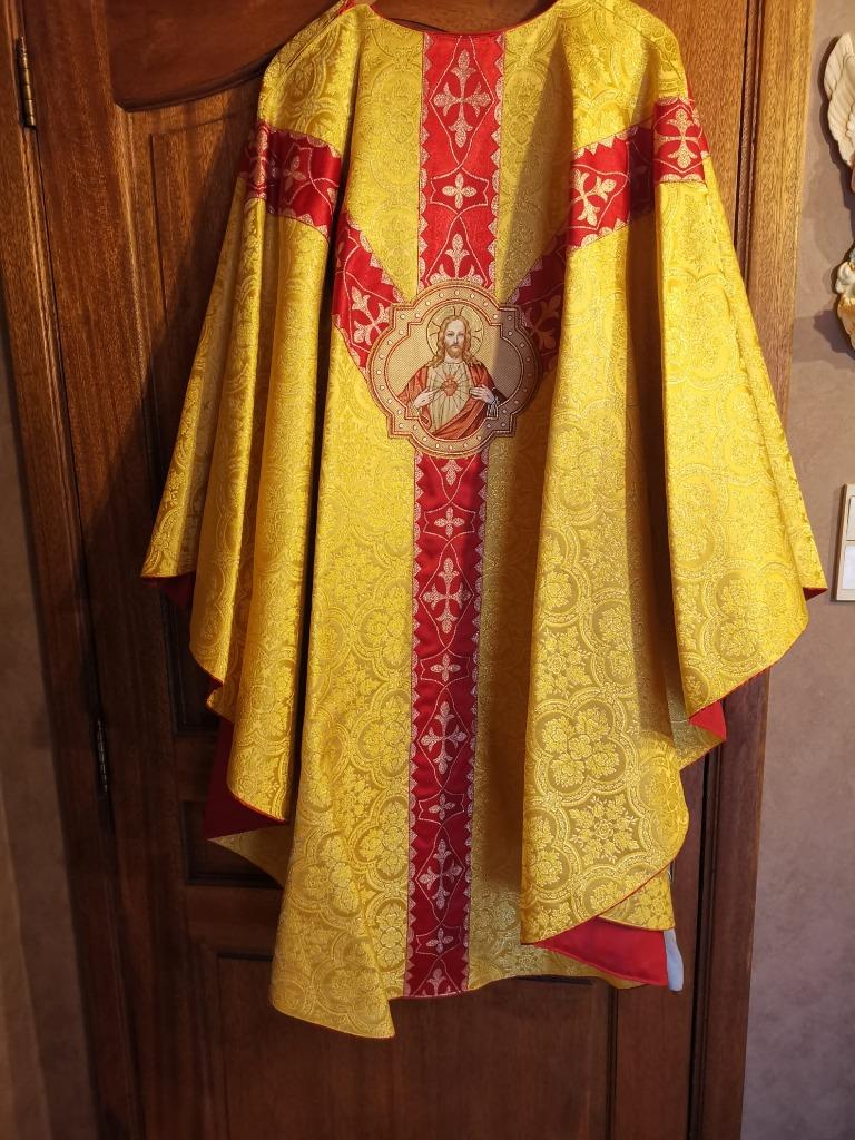 chasuble, casula, kazuifel, Enlèvement ou Envoi