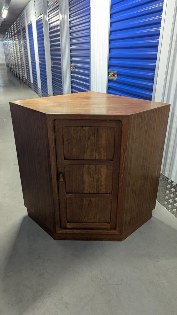 Vintage Teakhouten Hoekkast - Mid Century Design, Ophalen, Teakhout