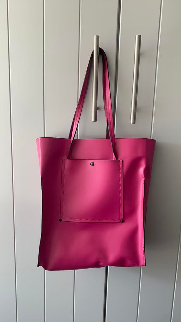 Schoudertas Zara, Handtassen en Accessoires, Tassen | Damestassen, Ophalen of Verzenden, Zo goed als nieuw, Roze, Shopper