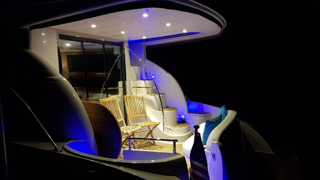 Flybridge jacht Meridian 40ft, Watersport en Boten, Motorboten en Motorjachten, Ophalen, Zo goed als nieuw