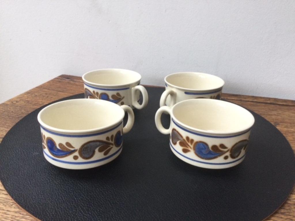 Set van 4 Boch Keramis La Louvière schalen, Ophalen of Verzenden