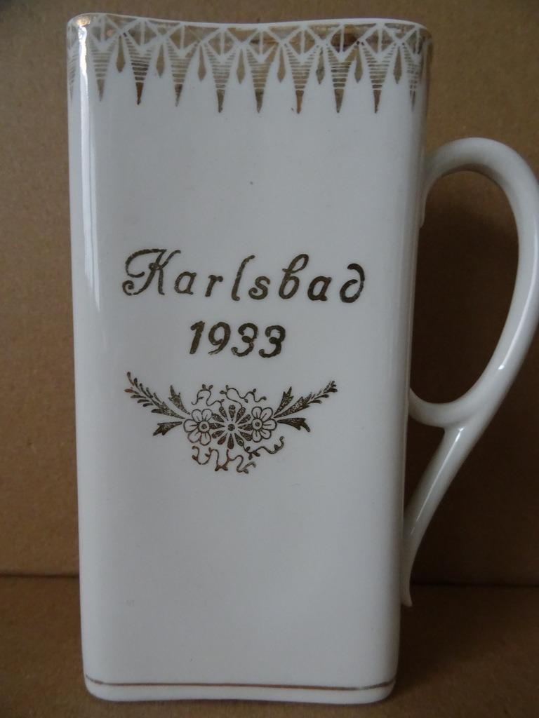 Karlsbad 1933 antiek kannetje verguld kannetje Karlsbad 1933, Antiek en Kunst, Ophalen of Verzenden