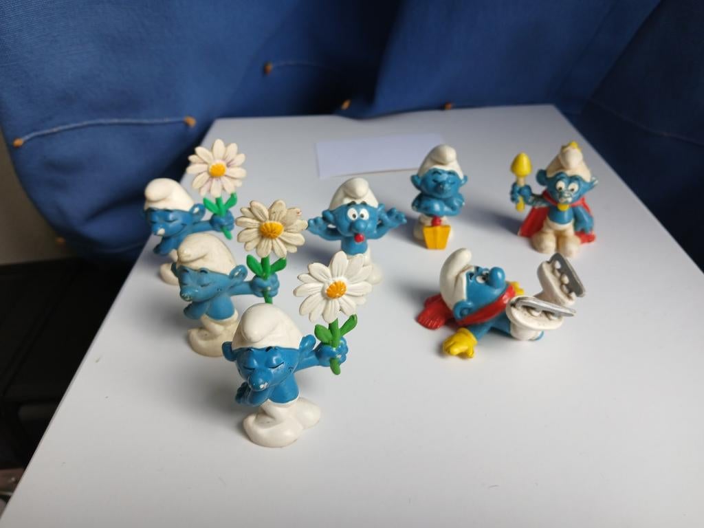 Diverses figurines Schtroumpfs Bully, Collections, Enlèvement ou Envoi, Utilisé, Poupée, Figurine ou Peluche