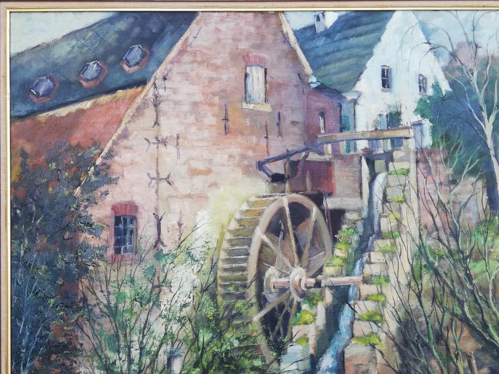 Marcel Henneghien - de Moldergemmolen - olie op doek - 1978, Ophalen