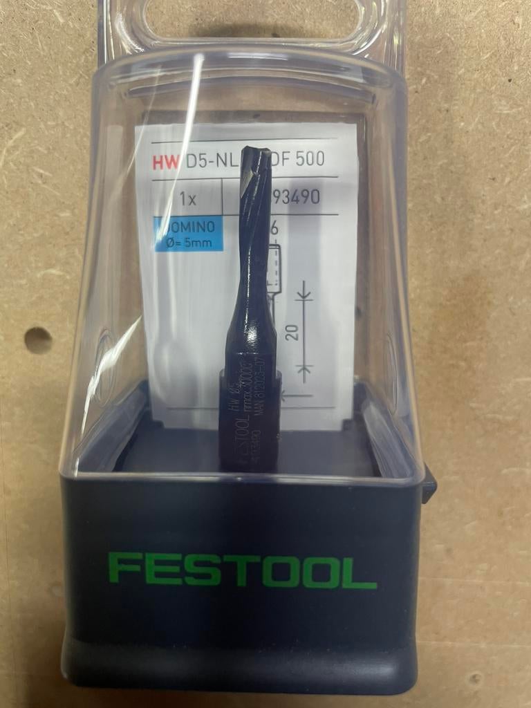 Festool domino frees 5mm, Bricolage & Construction, Outillage | Fraiseuses, Enlèvement ou Envoi, Neuf, Festool