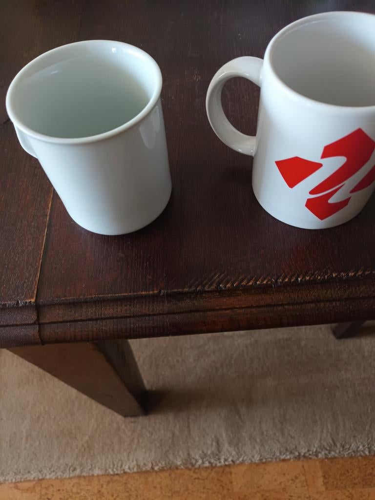 2 koffiemokken  nieuw, Ophalen of Verzenden, Nieuw