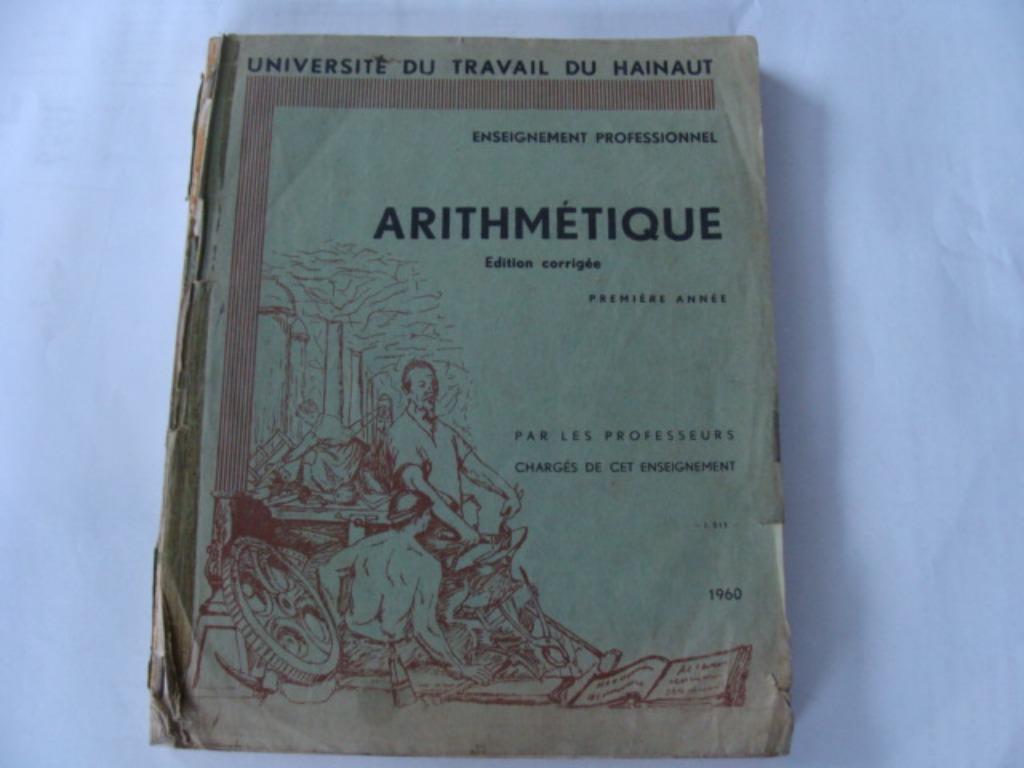 ancien livre arithmétique, 1960, vintage, Livres, Livres scolaires, Utilisé, Autres matières, Enlèvement ou Envoi