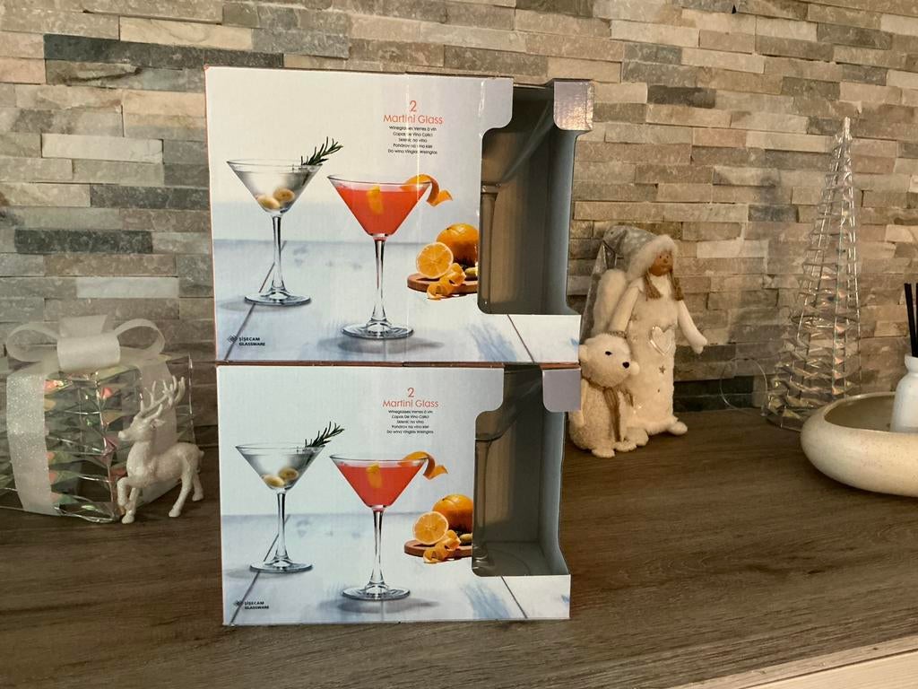 4 verres Martini, Maison & Meubles, Enlèvement, Neuf