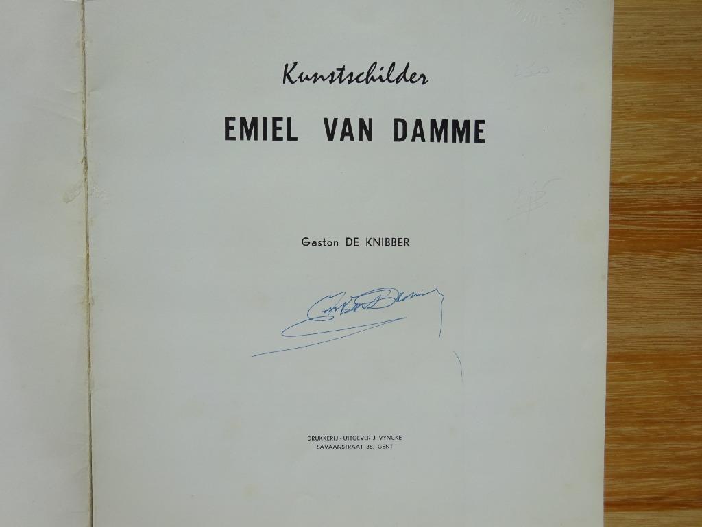 Emiel Van Damme, monografie, signed, Gelezen, Ophalen of Verzenden, Gaston De Knibber, Schilder- en Tekenkunst