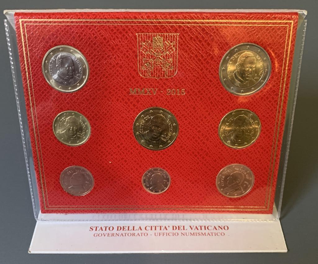 set euromunten Vaticaan 2015, Postzegels en Munten, Ophalen of Verzenden, Vaticaanstad, Overige waardes, Setje