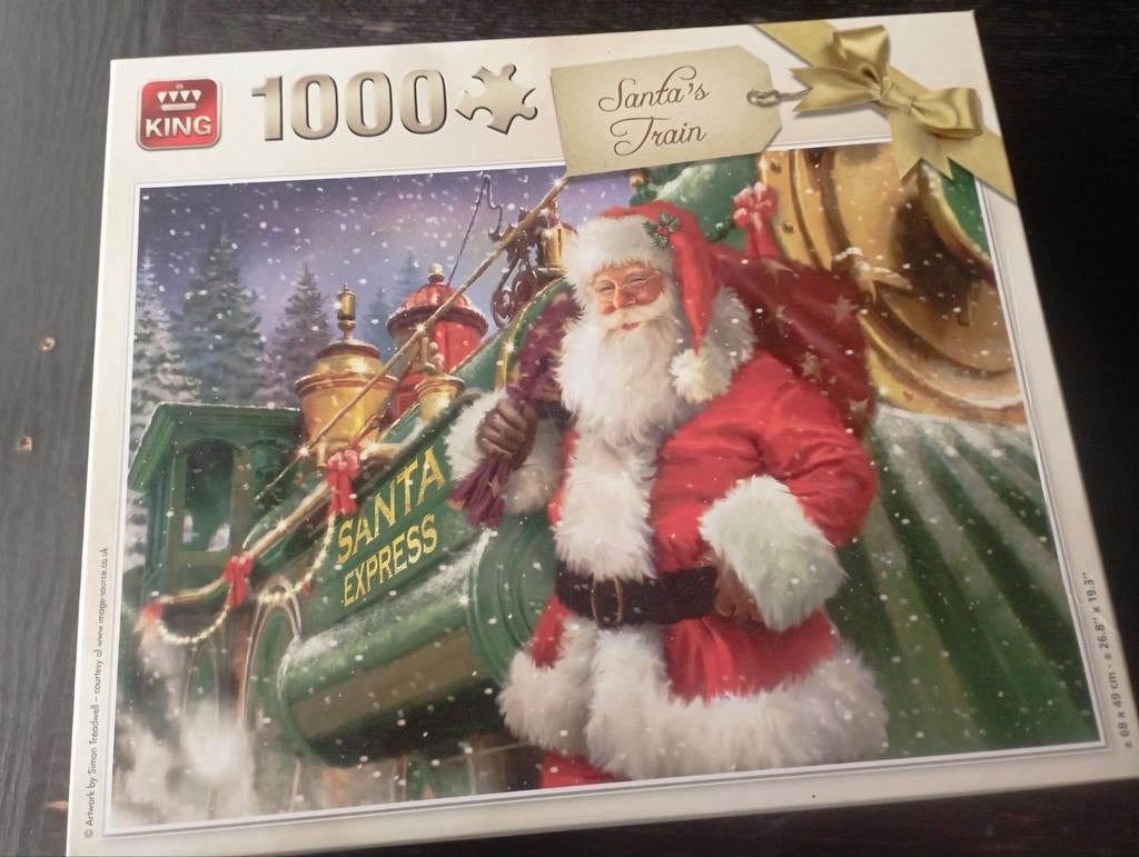 Kerstpuzzel/winterpuzzel santa's train, Ophalen, Zo goed als nieuw