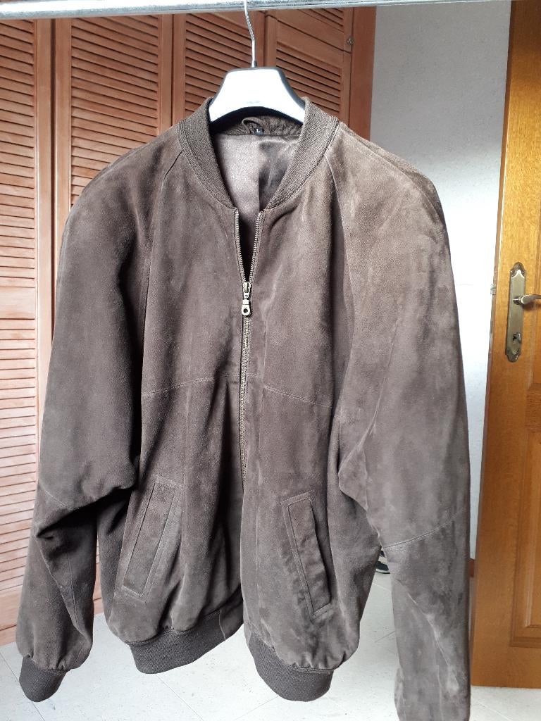 Blouson en daim marron pour homme. Taille L, Dekkers Ledermode, Brun, Enlèvement, Taille 52/54 (L)