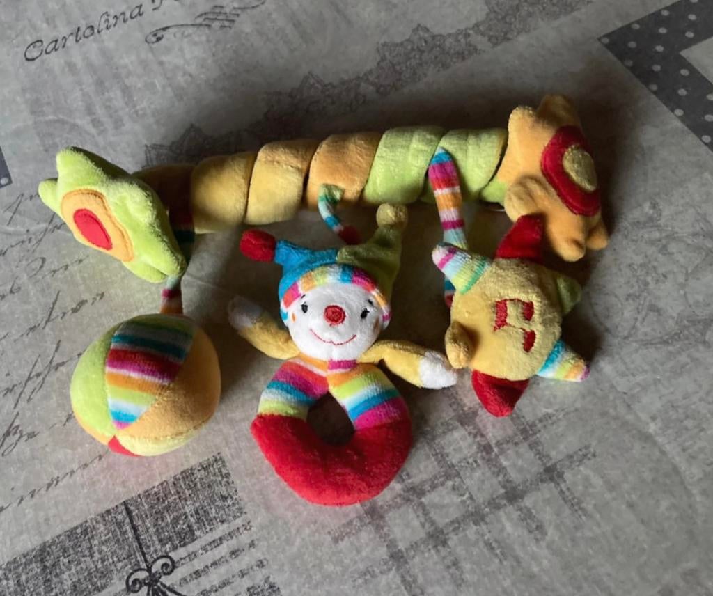 Speeltuigje,spiraal met rammelaar., Ophalen of Verzenden, Zo goed als nieuw, Rammelaar