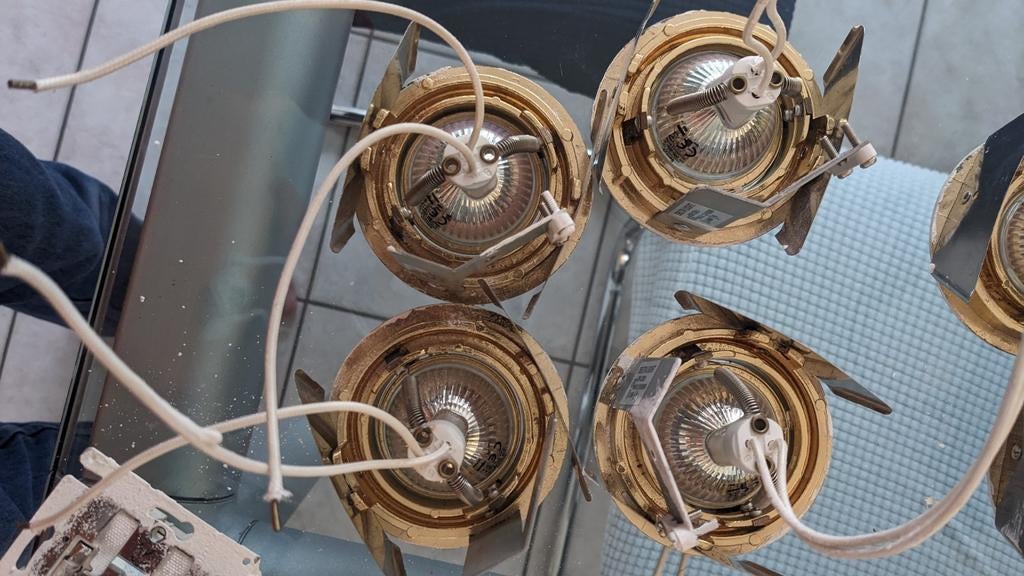 8x Gebruikte sensys GU5.3 2.2w led-lampen + schijnwerpers., Ophalen of Verzenden, Gebruikt
