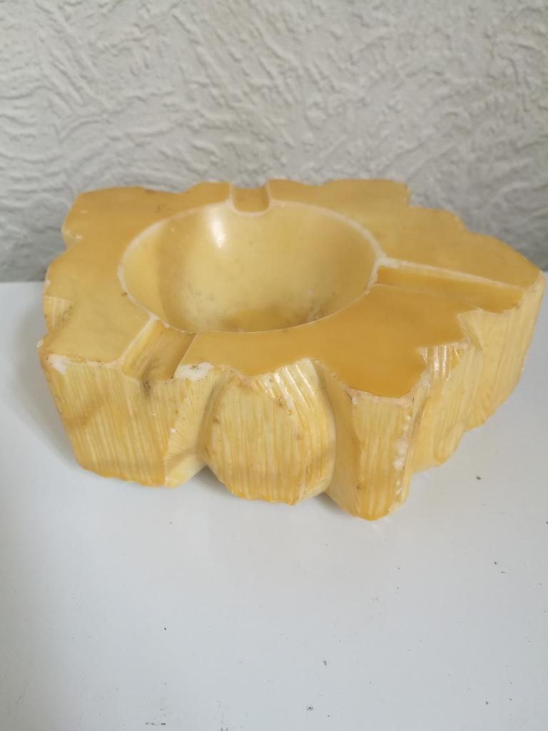 Vintage onyx asbak, Ophalen of Verzenden, Gebruikt, Asbak