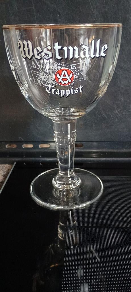 Westmalle glas 33cl met brouwerijprint, Enlèvement ou Envoi