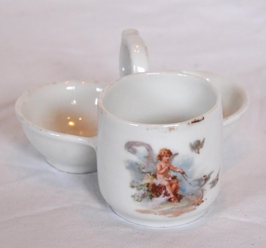 serviteur de table en porcelaine decor ange, Enlèvement ou Envoi