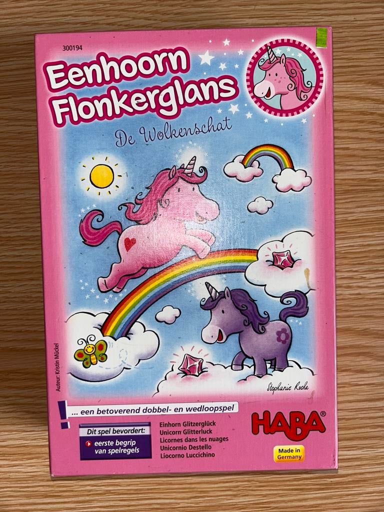 Haba eenhoorn flonkerglans vanaf 3 jaar, Ophalen of Verzenden, Zo goed als nieuw