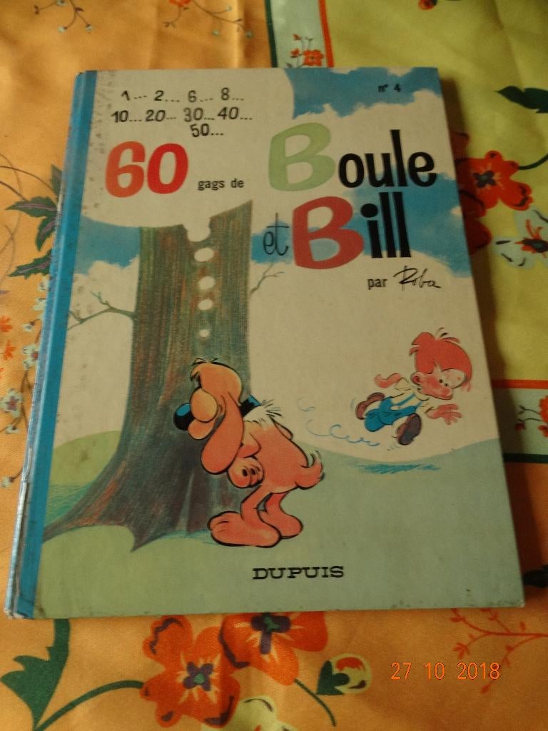 Bd - 60 gags de Boule et Bill - N4 - Dos rond - 1973, Enlèvement ou Envoi, Une BD, Utilisé, Roba