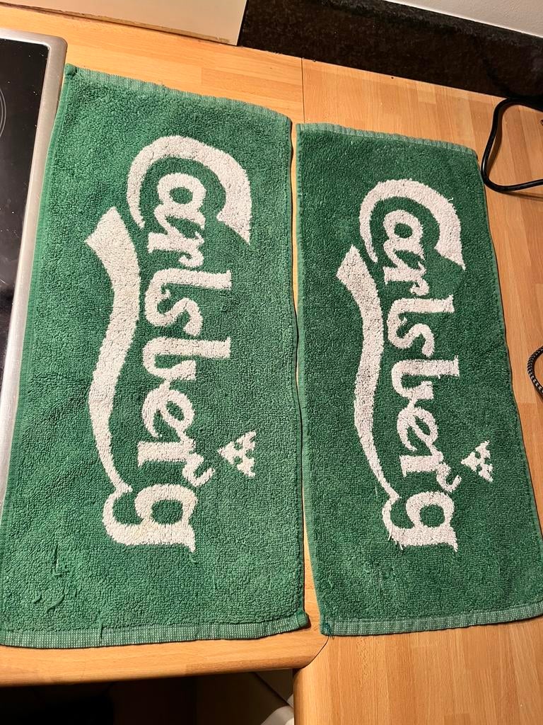 Handdoekjes Carslberg samen te koop, Ophalen, Gebruikt