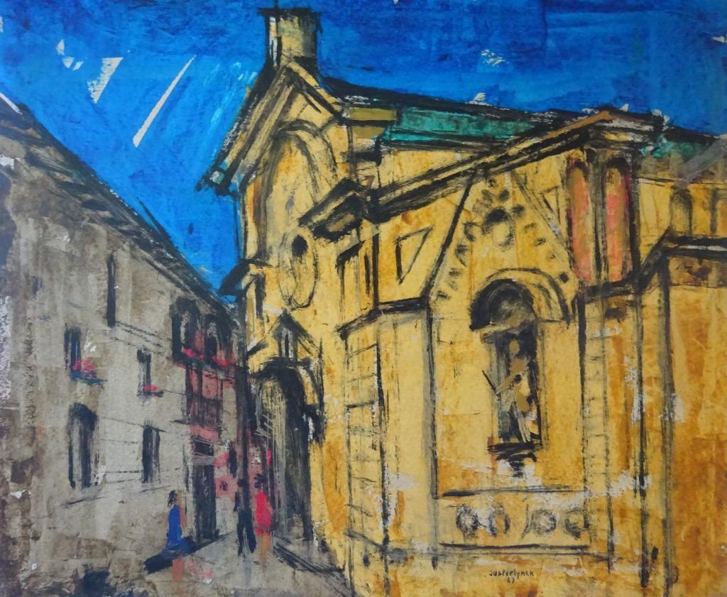 Jean Oosterlynck, GT, 60 x 50, Straat in Parijs 1967, Enlèvement ou Envoi