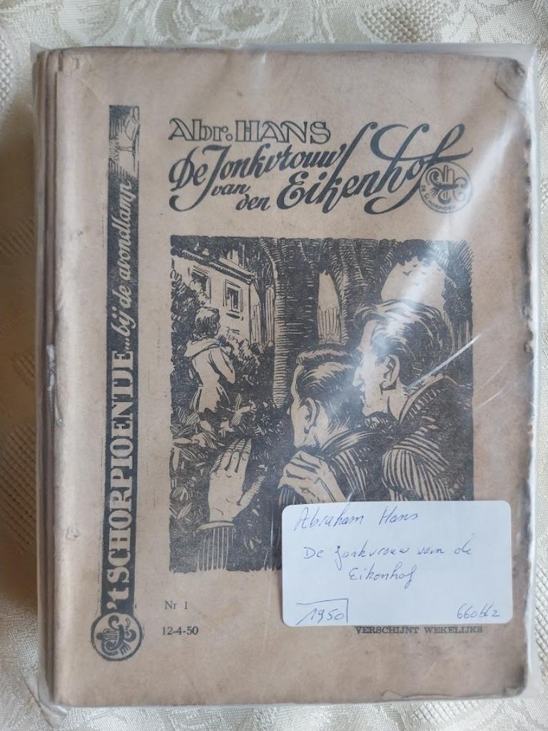 Boek " De jonkvrouw van de Eikenhof "  ( A. Hans ), Ophalen of Verzenden, Gelezen, België