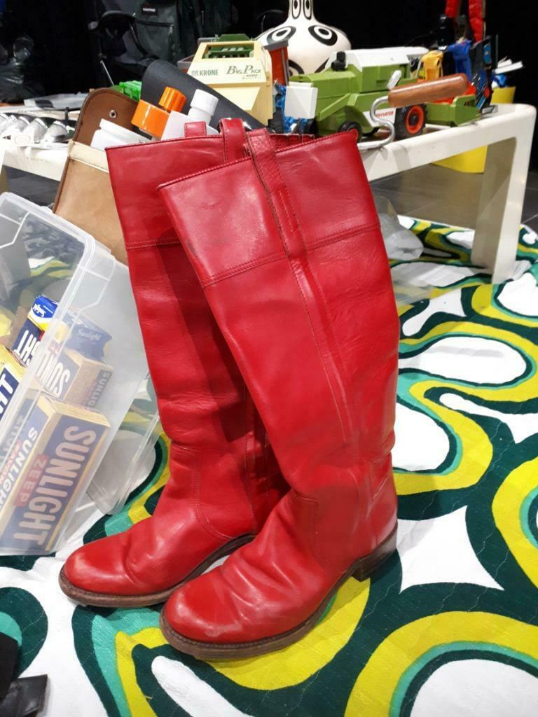 Rode laarzen sendra maat 39, Hoge laarzen, Ophalen of Verzenden, Gedragen, Rood