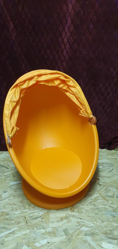 Chaise pivotante orange avec housse - Parfait état !, Enlèvement, Comme neuf
