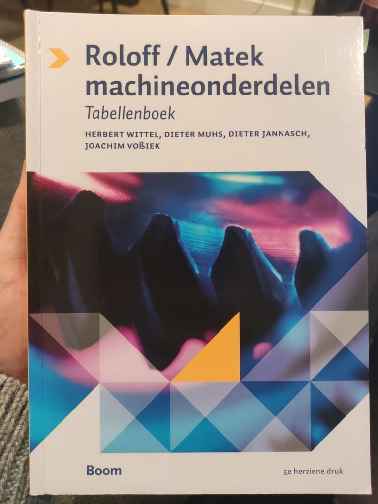Roloff/Matek Machineonderdelen Tabellenboek 5e herziene druk, Boeken, Studieboeken en Cursussen, Nieuw, Hoger Onderwijs, Ophalen of Verzenden