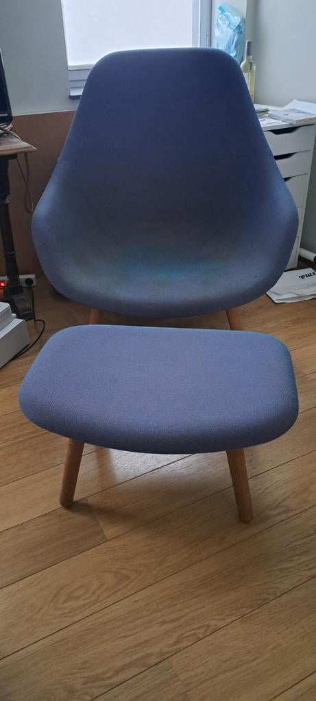 HAY About a lounge chair met Ottoman voetenbankje, Ophalen, Gebruikt, Stof